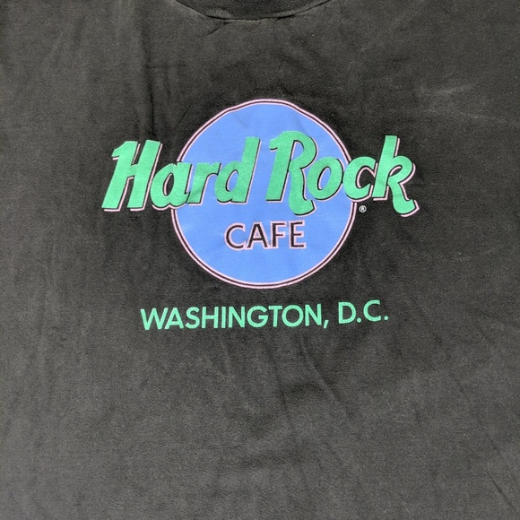 VTG HARD ROCK CAFE Mens XL Neon Shirt - Picture 5 of 5